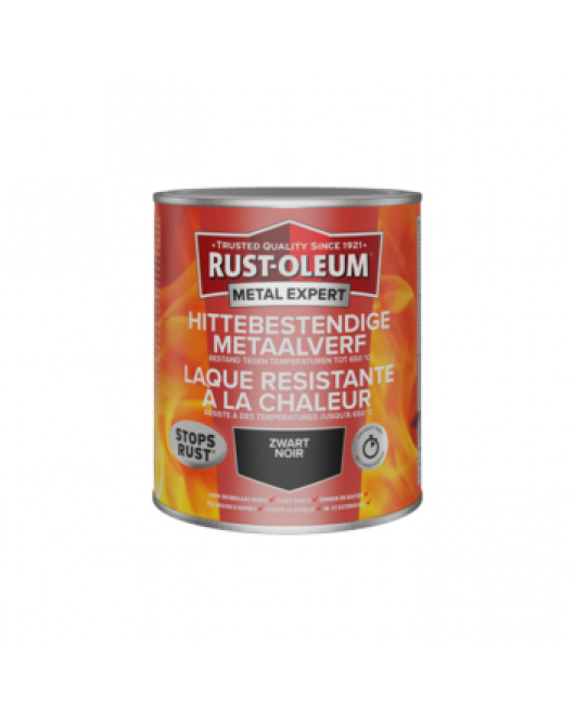 METAL EXPERT HITTEB. MET.VERF ZWART 750 ML