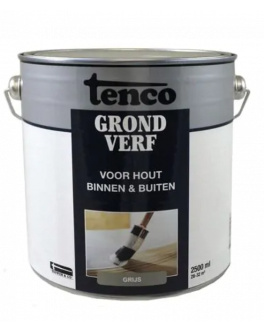 TENCO GRONDVERF GRIJS OP WATERBASIS 2,5LTR