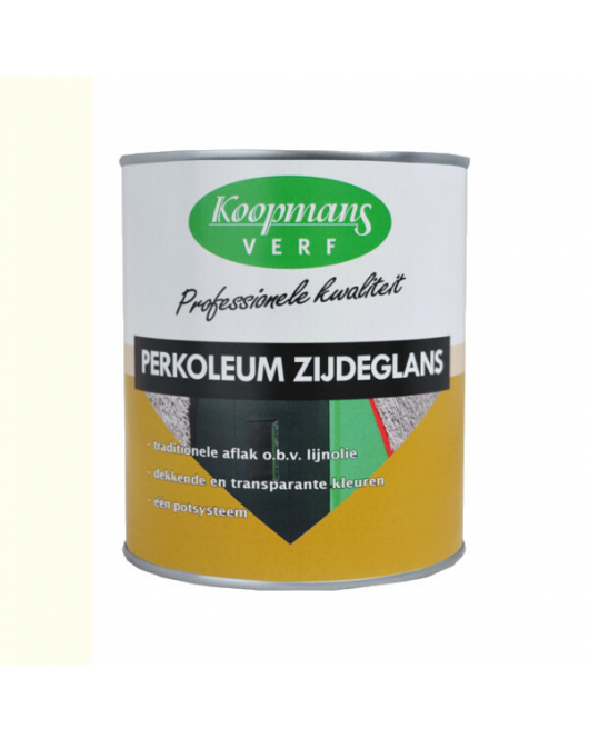 KOOPMANS PERKOLEUM ZIJDEGLANS DEKK. 9010 ECHT WIT 750ML