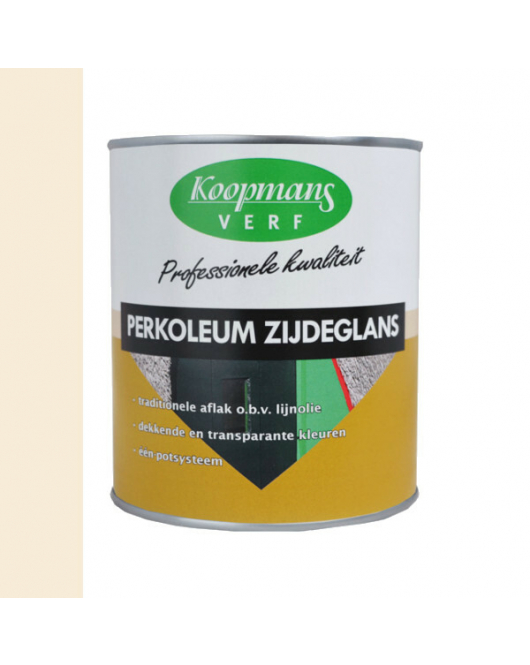 KOOPMANS PERKOLEUM ZIJDEGLANS DEKK. 9001 CREMEWIT 750ML