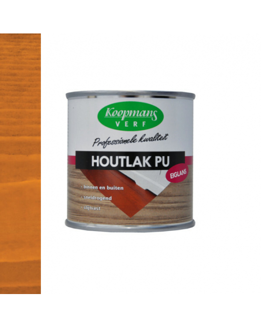 KOOPMANS HOUTLAK PU ZIJDEGLANS 213 TEAK 250ML