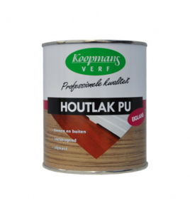 KOOPMANS HOUTLAK PU ZIJDEGLANS BLANK 750ML