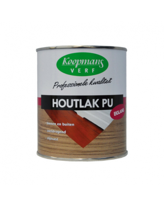 KOOPMANS HOUTLAK PU ZIJDEGLANS BLANK 750ML