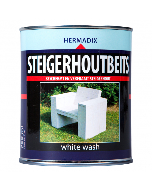 STEIGERHOUTBEITS WHITE WASH 750ML