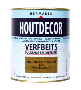 HOUTDECOR 656 TRANSPARANT GROEN 750ML