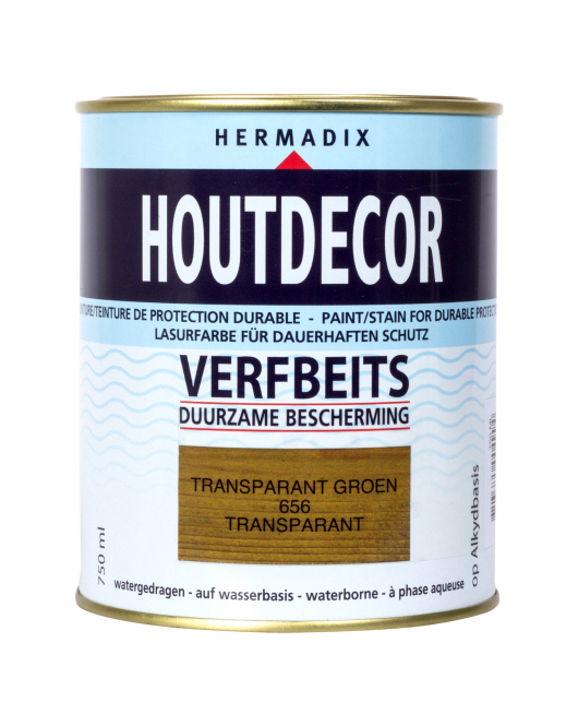 HOUTDECOR 656 TRANSPARANT GROEN 750ML