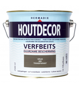 HOUTDECOR 660 TRANSPARANT GRIJS 2500ML
