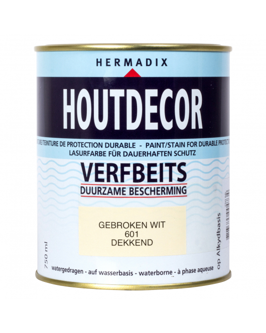 HOUTDECOR 601 GEBROKEN WIT 750ML