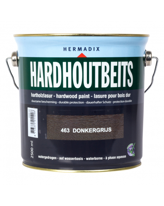 HARDHOUTBEITS 463 DONKER GRIJS 2500ML