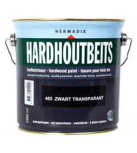 HARDHOUTBEITS 465 ZWART TRNSPRNT 2500ML