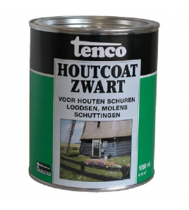 TENCO HOUTCOAT ZWART 1LTR (TEERVRIJ)