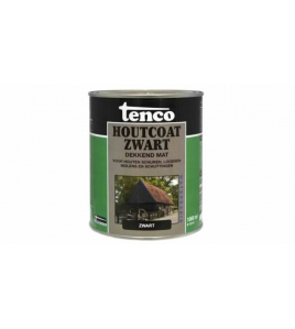 TENCO HOUTCOAT WB MAT ZWART 1LTR (TEERVRIJ)