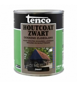 TENCO HOUTCOAT WB ZG ZWART 1LTR (TEERVRIJ)