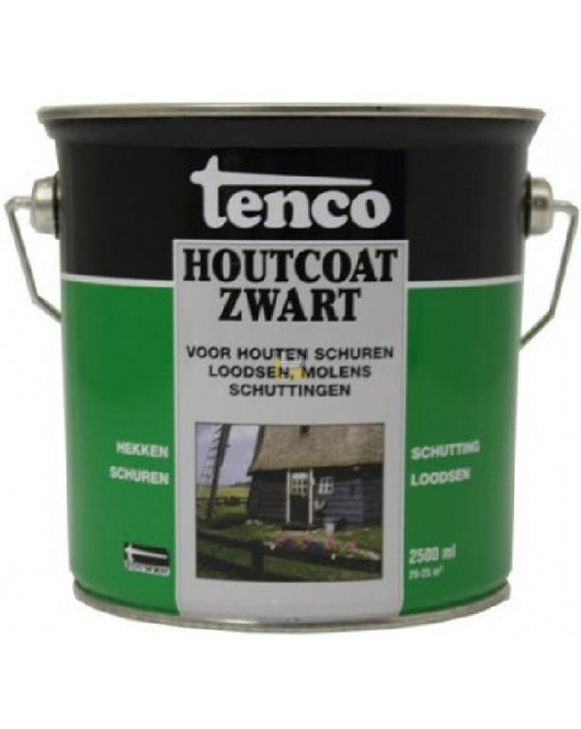 TENCO HOUTCOAT ZWART 2,5LTR (TEERVRIJ)
