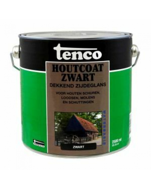 TENCO HOUTCOAT WB ZG ZWART 2,5LTR (TEERVRIJ)