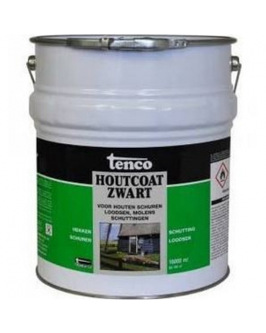 TENCO HOUTCOAT ZWART 10LTR (TEERVRIJ)
