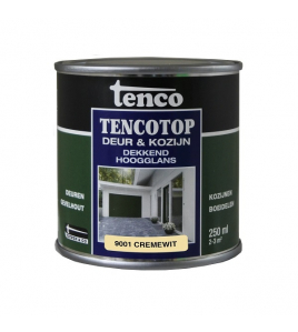 TENCOTOP DEUR&amp;KOZIJN DEK/HG 11 CREMEWIT (RAL9001) 250ML