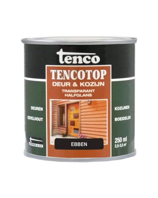TENCOTOP DEUR&KOZIJN TRANSPARANT 204 EBBEN 250ML