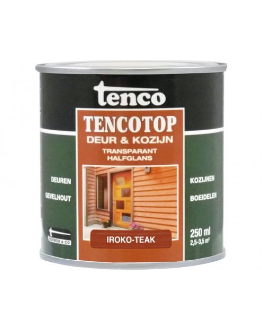 TENCOTOP DEUR&KOZIJN TRANSPARANT 202 IROKO TEAK 250ML