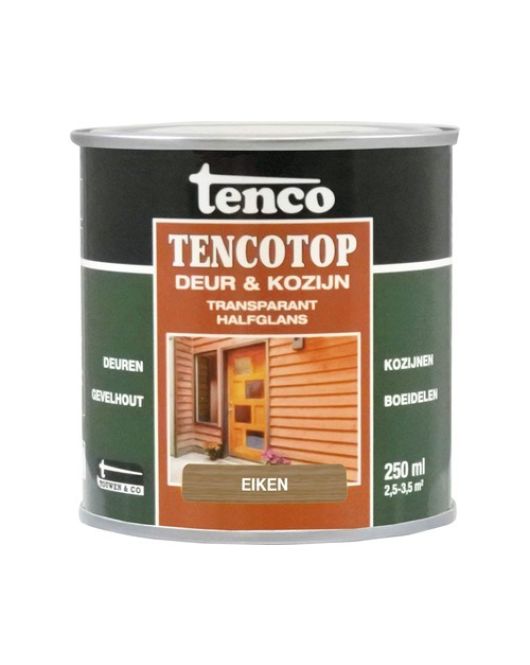TENCOTOP DEUR&KOZIJN TRANSPARANT 210 EIKEN 250ML