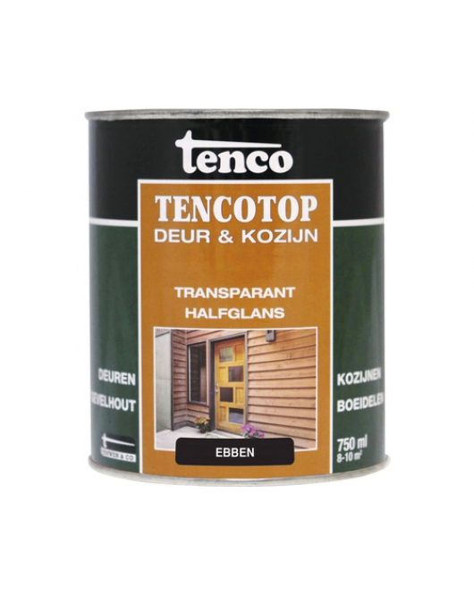 TENCOTOP DEUR&KOZIJN TRANSPARANT 204 EBBEN 750ML
