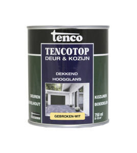 TENCOTOP DEUR&amp;KOZIJN DEK/HG 40 GEBROKEN WIT 750ML