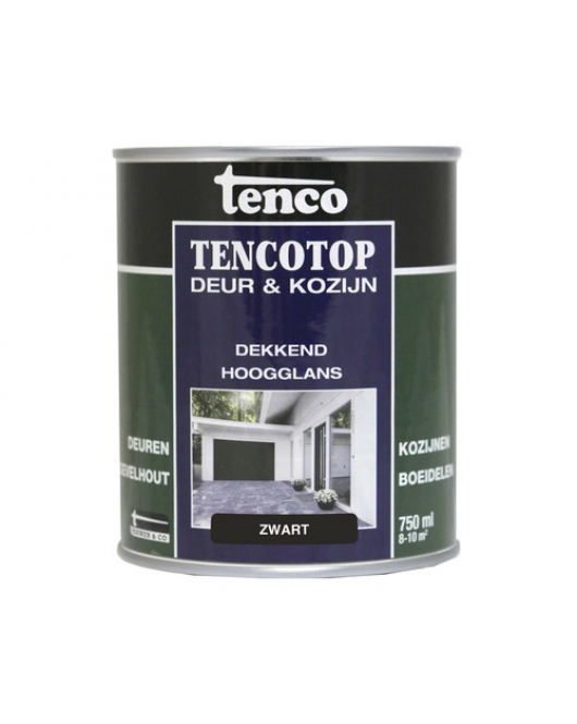 TENCOTOP DEUR&KOZIJN DEK/HG 39 ZWART (RAL9005) 750ML