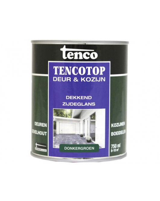 TENCOTOP DEUR&KOZIJN DEK/ZG 51 DONKER GROEN 750ML TENCOTOP DEUR&KOZIJN DEK/ZG 51 DONKER GROEN 750ML