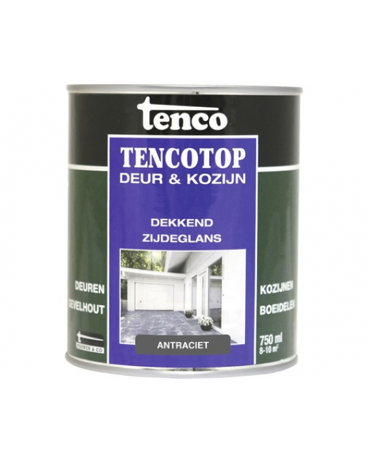 TENCOTOP DEUR&KOZIJN DEK/ZG 25 ANTRACIET (RAL7016) 750ML