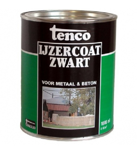 TENCO IJZERCOAT ZWART 1LTR (TEERVRIJ)