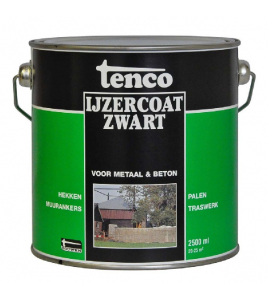 TENCO IJZERCOAT ZWART 2,5LTR (TEERVRIJ)