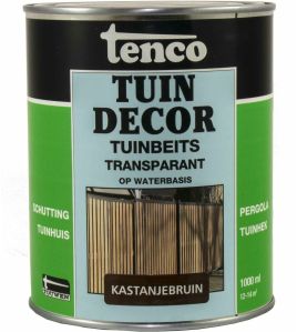 TENCO TUINDECOR TRANSPARANT KASTANJEBRUIN 1LTR