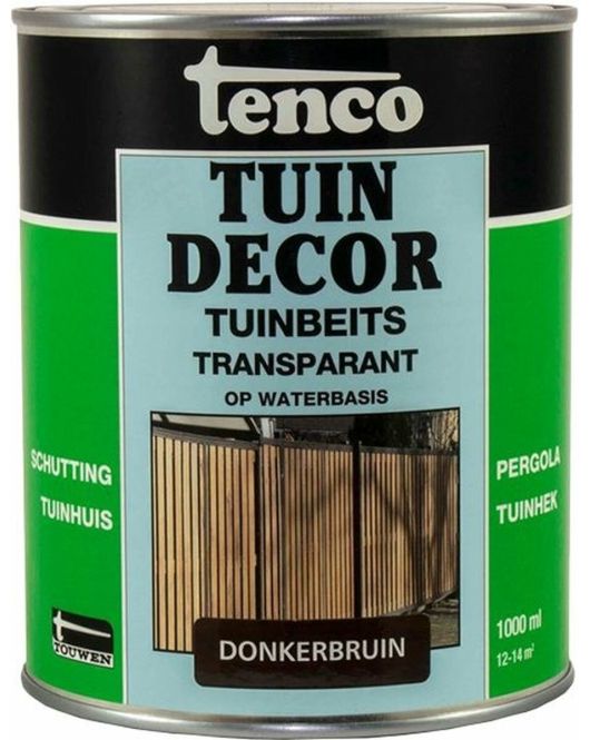 TENCO TUINDECOR TRANSPARANT DONKERBRUIN 1LTR
