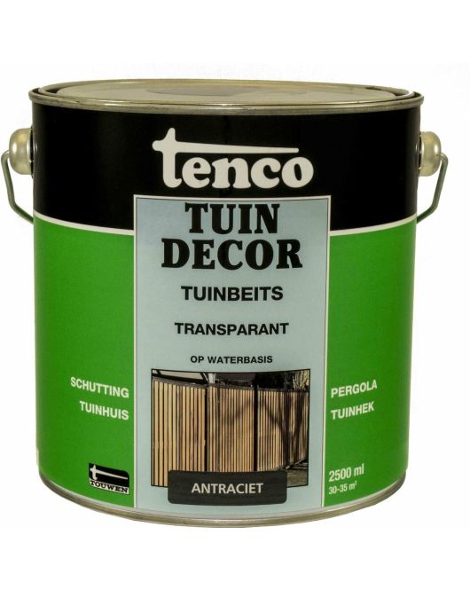 TENCO TUINDECOR TRANSPARANT ANTRACIET 2,5LTR