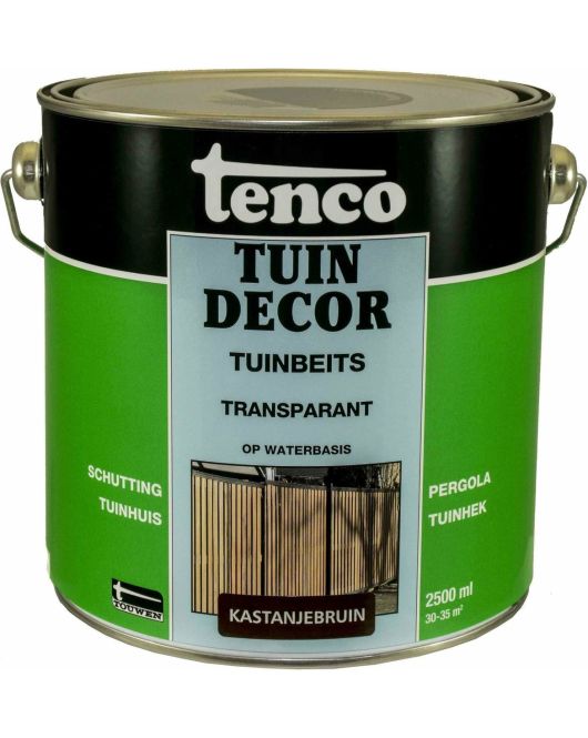 TENCO TUINDECOR TRANSPARANT KASTANJEBRUIN 2,5LTR