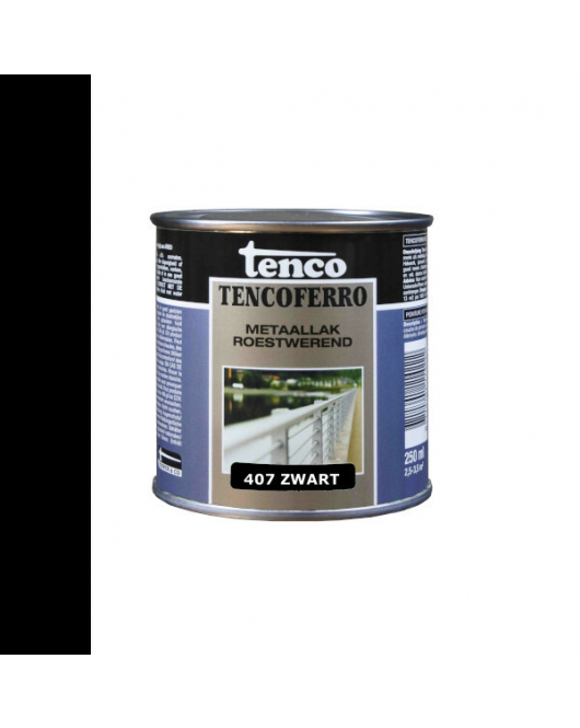 TENCOFERRO 407 DEKKEND ZWART 250ML