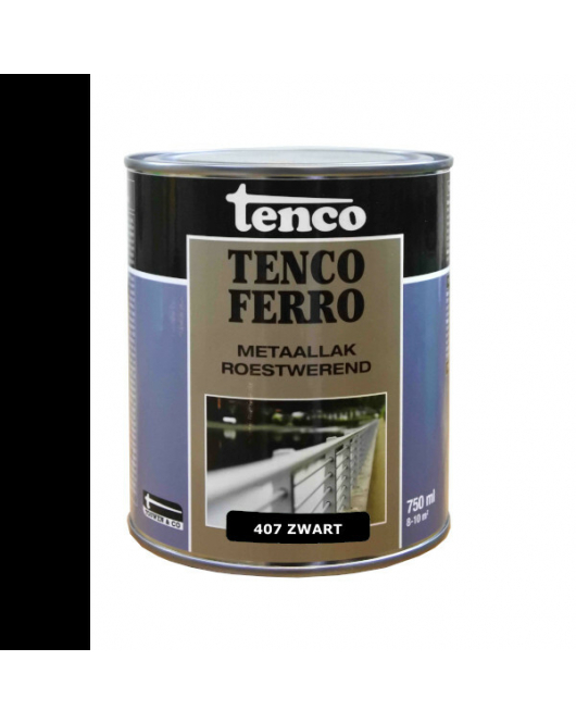 TENCOFERRO 407 DEKKEND ZWART 750ML