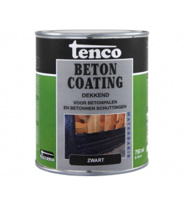 TENCO BETONCOATING ZG DEKKEND ZWART WB 750 ML.