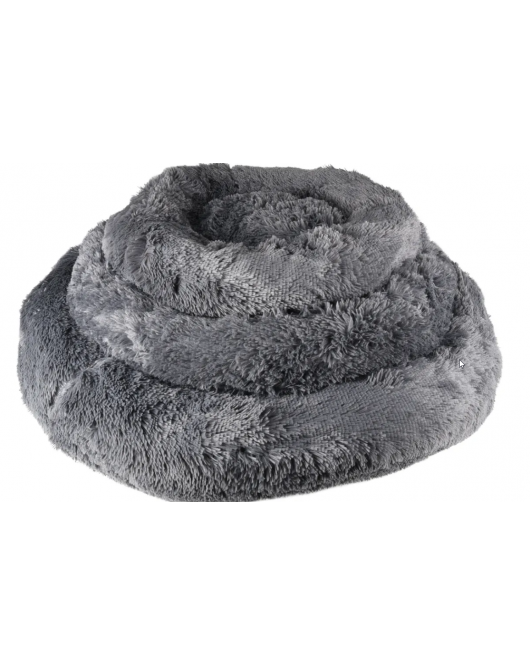 MAND KREMS ROND GRIJS 70X70X18CM