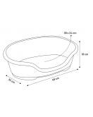 MAND SOMNUS ZWART PLASTIC XS 40-48CM