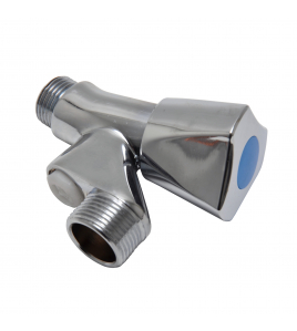 SV WASMACHINEKRAAN + BEL. + KEERKL 1/2 CHROOM KNOP