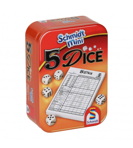 SCHMIDT GAME 5 DICE YATHZEE IN BLIK