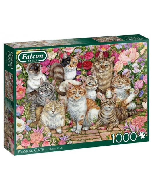 FALCON FLORAL CATS 1000 STUKJES