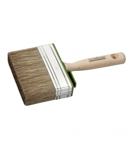 BLOKWITTER BEITS 3X12 BRUIN HAAR-MIX KUNSTSTOF/HOUT FSC&#169;