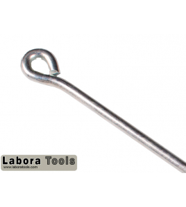 DRAADPEN 600 X 10 MM LABORA VERZINKT MET OOG.