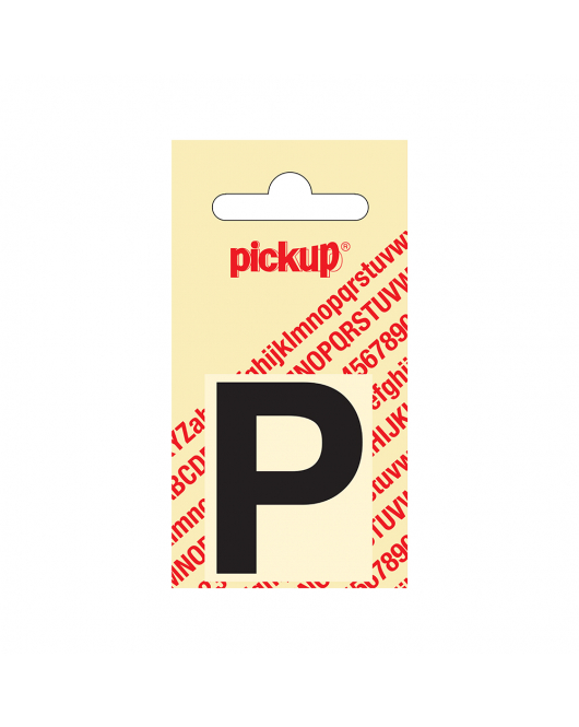 PLAKLETTER HELVETICA 40 MM ZWART P