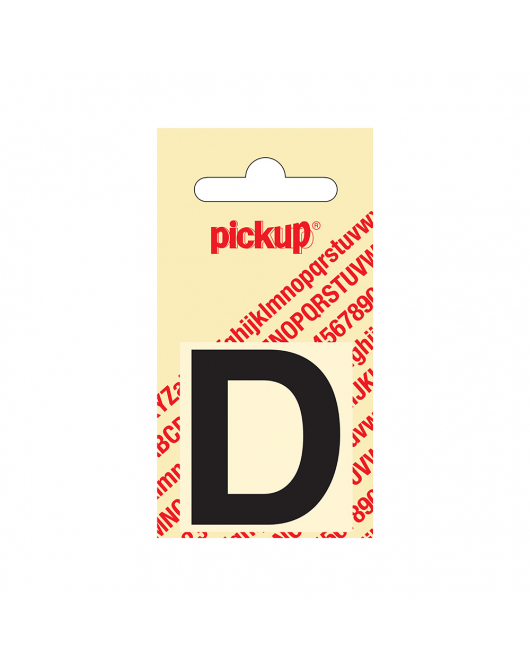 PLAKLETTER HELVETICA 40 MM ZWART D