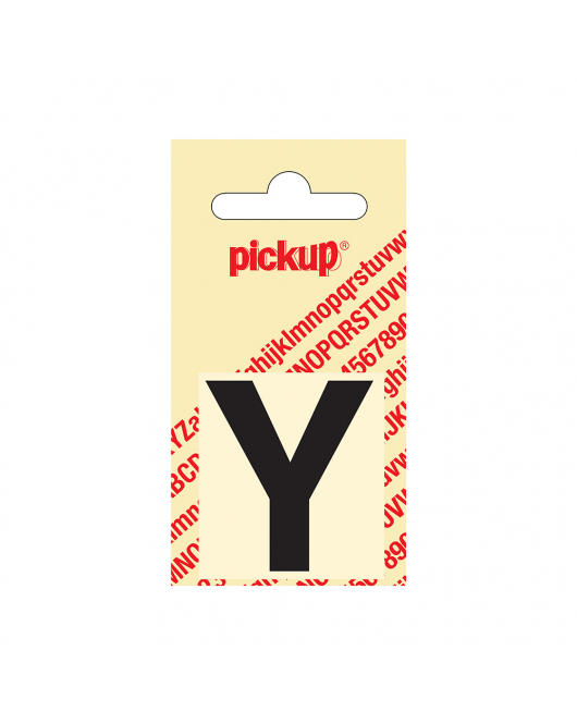 PLAKLETTER HELVETICA 40 MM ZWART Y