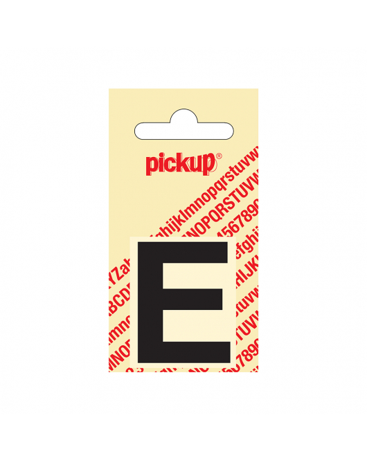 PLAKLETTER HELVETICA 40 MM ZWART E