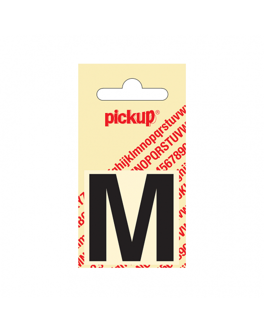 PLAKLETTER HELVETICA 40 MM ZWART M